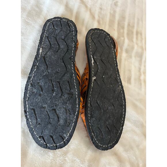 Rustic Brown Leather Sandals - Picture 3 of 7